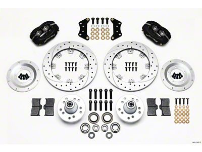 Wilwood Forged Dynalite Front Kit 12.19in Drill-Zinc Magnum Force Drop - 140-11547-Z