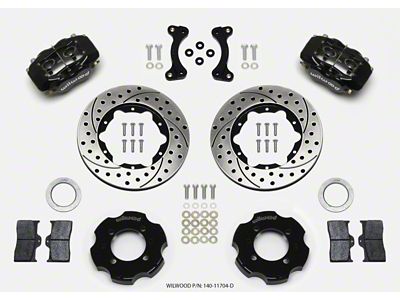 Wilwood Forged Dynalite Front Hat Kit 11.00in Drilled 95-05 Miata - 140-11704-D
