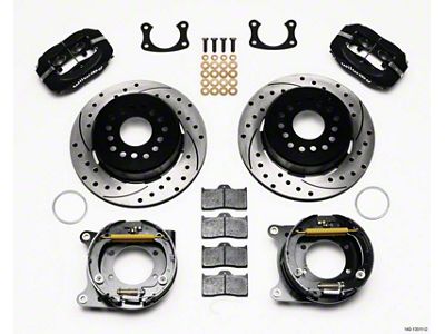 Wilwood Forged Dynalite P/S Park Brake Kit Drilled BOP Axle - 140-13511-D
