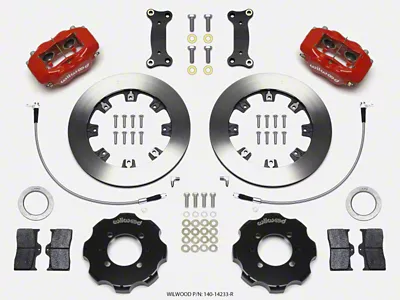 Wilwood Forged Dynalite Front Hat Kit 12.19in Red 2016-Up Mazda - 140-14233-R