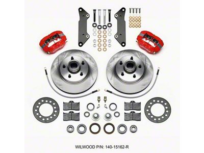 Wilwood Forged Dynalite-M Front Kit 11.88in 1 PC Rotor&Hub Red - 140-15162-R
