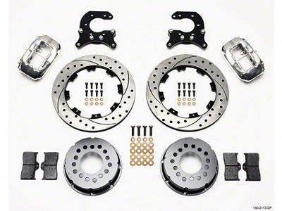 Wilwood Forged Dynalite P/S Rear Kit Drilled Polished Small Ford - 140-2113-DP