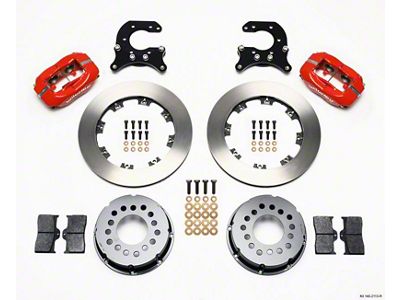 Wilwood Forged Dynalite P/S Rear Kit Red Small Ford 2.66in - 140-2113-R