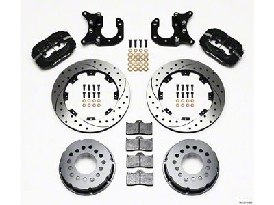 Wilwood Forged Dynalite P/S Rear Kit Drilled Rotor Big Ford - 140-2115-BD