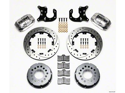 Wilwood Forged Dynalite P/S Rear Kit Drilled Polished Big Ford - 140-2115-DP