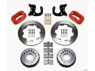 Wilwood Forged Dynalite P/S Rear Kit Red Big Ford 2.36in - 140-2115-R