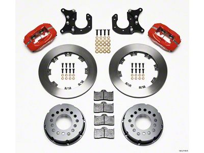 Wilwood Forged Dynalite P/S Rear Kit Red New Big Ford - 140-2118-R