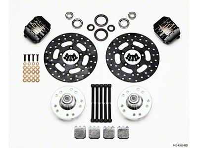 Wilwood Dynalite Single Front Drag Kit Drilled Rotor Chassis Eng. - 140-4399-BD