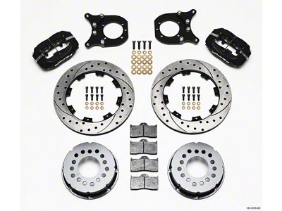 Wilwood Forged Dynalite P/S Rear Kit Drilled Rotor Chev 12 - 140-5236-BD