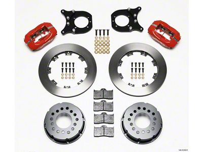 Wilwood Forged Dynalite P/S Rear Kit Red Chev 12 Bolt - 140-5236-R