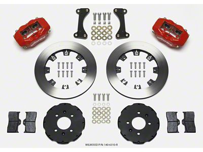 Wilwood Forged Dynalite Front Hat Kit 12.19in Red 90-99 Civic - 140-6310-R