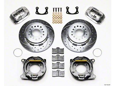Wilwood Forged Dynalite P/S P-B Kit Drill-Zinc Polsh New Big - 140-7140-ZP