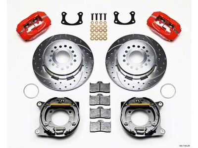 Wilwood Forged Dynalite P/S P-B Kit Drill-Zinc Red New Big - 140-7140-ZR