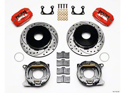 Wilwood Forged Dynalite P/S Park Brake Kit Drilled Red Big - 140-7142-DR