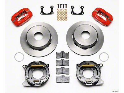Wilwood Forged Dynalite P/S Park Brake Kit Red Big Ford - 140-7142-R