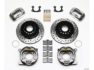 Wilwood Forged Dynalite P/S P-B Kit Drilled Polished Small Ford - 140-7143-DP