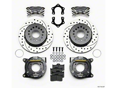 Wilwood Forged Dynalite P/S P-B Kit Drilled Polished Mopar/Dana 2.36in - 140-7144-DP
