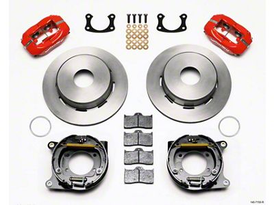 Wilwood Forged Dynalite P/S Park Brake Kit Red Big Ford - 140-7150-R