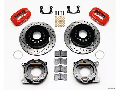 Wilwood Forged Dynalite P/S P-B Kit Drilled Red New Big - 140-7582-DR