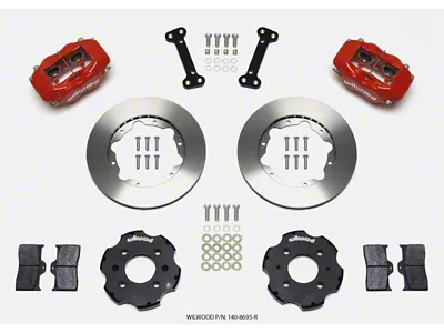 Wilwood Forged Dynalite Front Hat Kit 11.00in Red Integra/Civic w/Fac.240mm - 140-8695-R