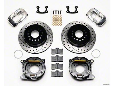 Wilwood Forged Dynalite P/S Park Brake Kit Drill-Polish Small Ford - 140-9282-DP