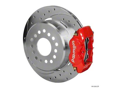 Wilwood Forged Dynalite P/S Park Brake Kit Drill Zinc Red - 140-9282-ZR
