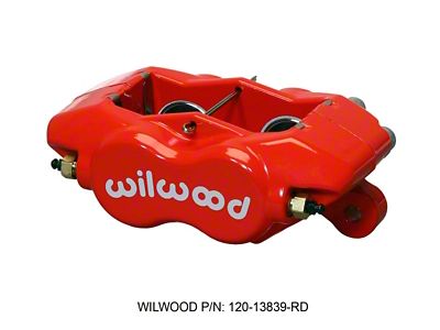 Wilwood Caliper-Forged DynaliteI-Red 1.38in Pistons .81in Disc - 120-13839-RD