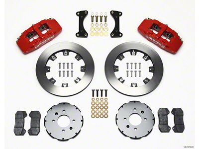 Wilwood Dynapro 6 Front Hat Kit 12.19in Red 94-01 Honda/Acura - 140-10735-R