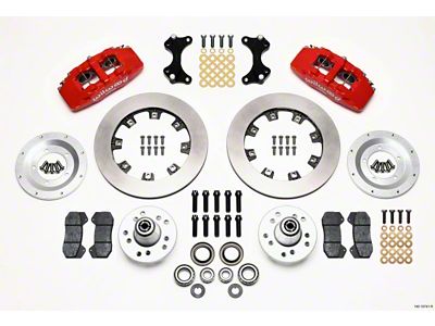 Wilwood Dynapro 6 Front Hub Kit 12.19in Red ProSpindle - 140-10741-R