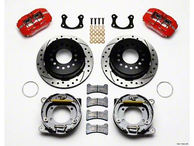Wilwood Dynapro Low-Profile 11.00in P-Brake Kit Drill-Red New Big Ford - 140-11392-DR