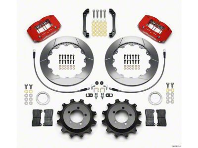 Wilwood Dynapro Radial Rear Kit 12.88in Red 2006-2007 Subaru WRX - 140-13013-R