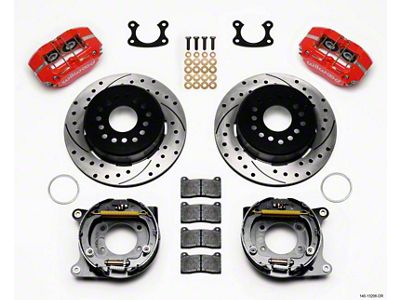 Wilwood Dynapro Dust-Boot P/S Park Brake Kit Drilled Red Small - 140-13206-DR