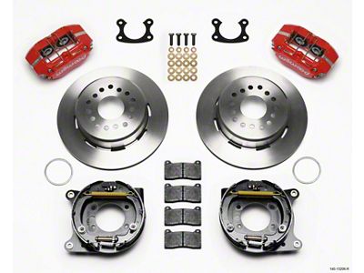 Wilwood Dynapro Dust-Boot P/S Park Brake Kit Red Small Ford - 140-13206-R