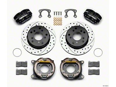 Wilwood Dynapro Lug Mount P/S Park Brake Kit Drilled Small - 140-13320-D