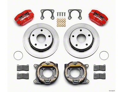 Wilwood Dynapro Lug Mount P/S Park Brake Kit Red Big - 140-13322-R