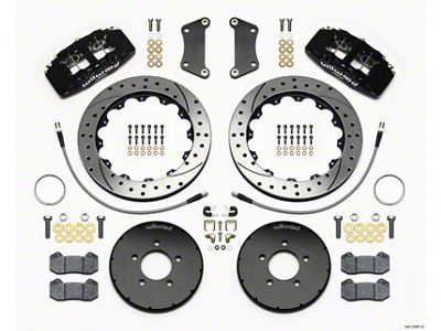 Wilwood Dynapro 6 Front Hat Kit 12.88in Drilled 2005-Up Mazda - 140-13581-D