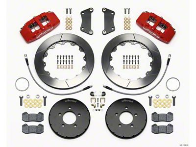 Wilwood Dynapro 6 Front Hat Kit 12.88in Red 2005-Up Mazda - 140-13581-R