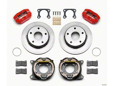Wilwood Dynapro Lug Mount P/S Park Brake Kit Red Big - 140-13733-R