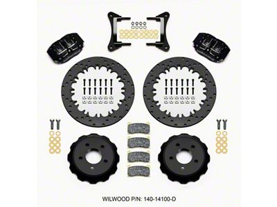 Wilwood Dynapro Radial Front Drag Kit 12.90in Drilled 2015-Up Mustang - 140-14100-D