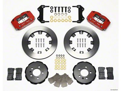 Wilwood Dynapro Radial Front Kit 12.19in Red 99-03 Jetta IV - 140-8276-R