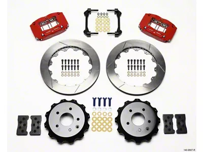 Wilwood Dynapro Radial Rear Kit 13.00in Red Nissan 350Z/Fiti G35 - 140-9507-R