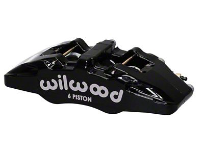 Wilwood Caliper-Forged Dynapro 6 5.25in Mount-Red-R/H 1.62/1.38in/1.38in Pistons .81in Disc - 120-13428-RD