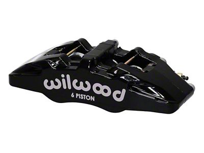 Wilwood Caliper-Forged Dynapro 6 5.25in Mount-L/H 1.62/1.38in/1.38in Pistons .81in Disc - 120-13429-BK