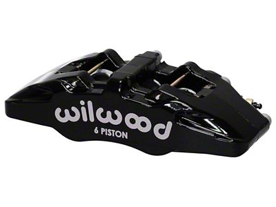 Wilwood Caliper-Forged Dynapro 6 5.25in Mount-R/H 1.62/1.12/1.12in Pistons 0.81in Disc - 120-13434-BK