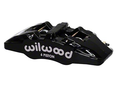 Wilwood Caliper-Forged Dynapro 6 5.25in Mount-L/H 1.38/1.00/1.00in Pistons .81in Disc - 120-13439-BK