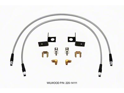 Wilwood Flexline Kit 30 inch -3 3/8-24 IF 1/8 NPT - 220-14111