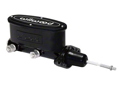 Wilwood High Volume Tandem Master Cylinder - 15/16in Bore Black-W/Pushrod - 260-13375-BK
