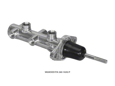 Wilwood Tandem Remote Master Cylinder - 15/16in Bore Ball Burnished - 260-14242-P