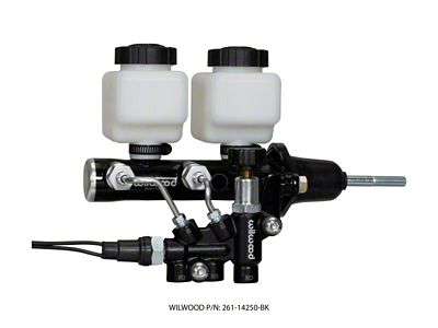 Wilwood Tandem Remote M/C Kit w L/H Brkt & Prop - 261-14250-BK