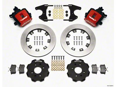 Wilwood Combination Parking Brake Rear Kit 12.19in Red Civic / - 140-10209-R